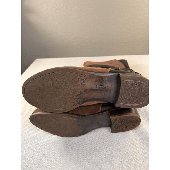 UGG Deanna Suede Leather Moto Boots Size 6‎ - Picture 5 of 10